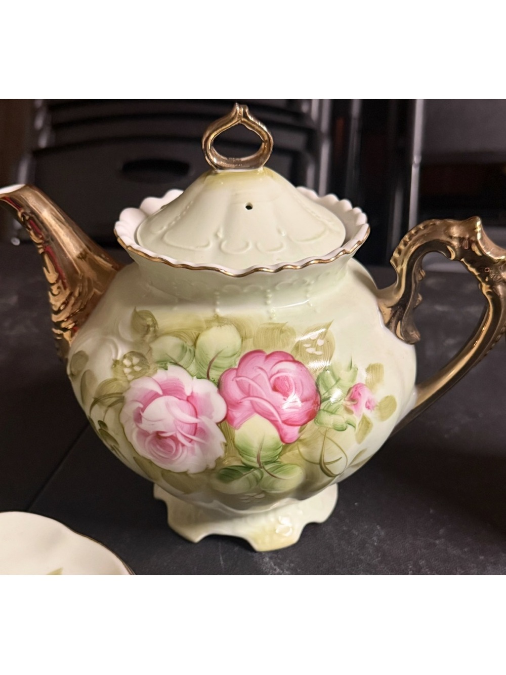 Vintage Lefton Hand Painted Teapot